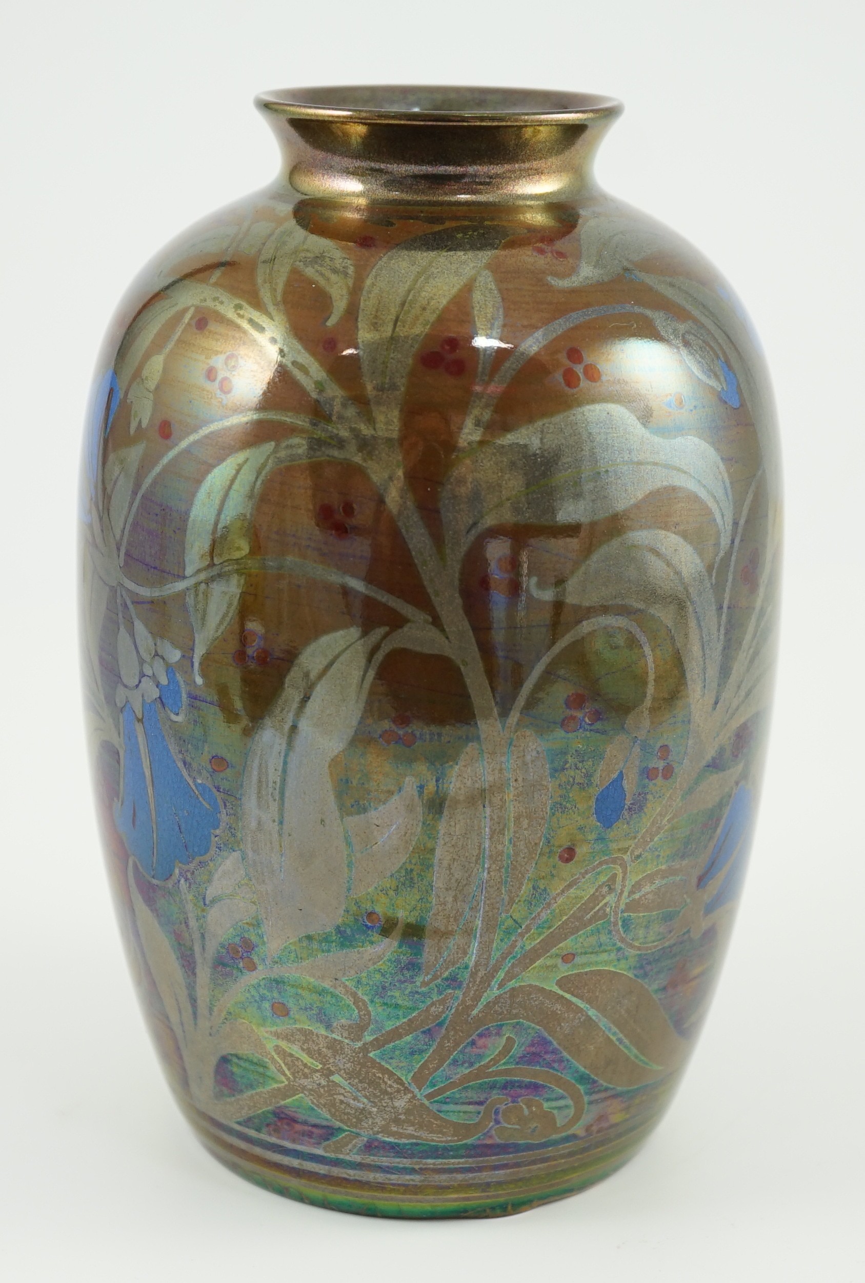 A Pilkington's Lancastrian ovoid vase, by William S. Mycock, 1923, 19cm high